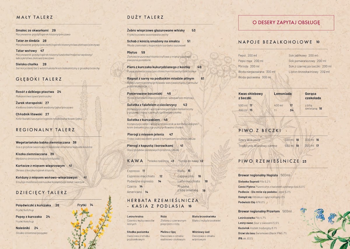 Menu Restauracja Sielanka-1