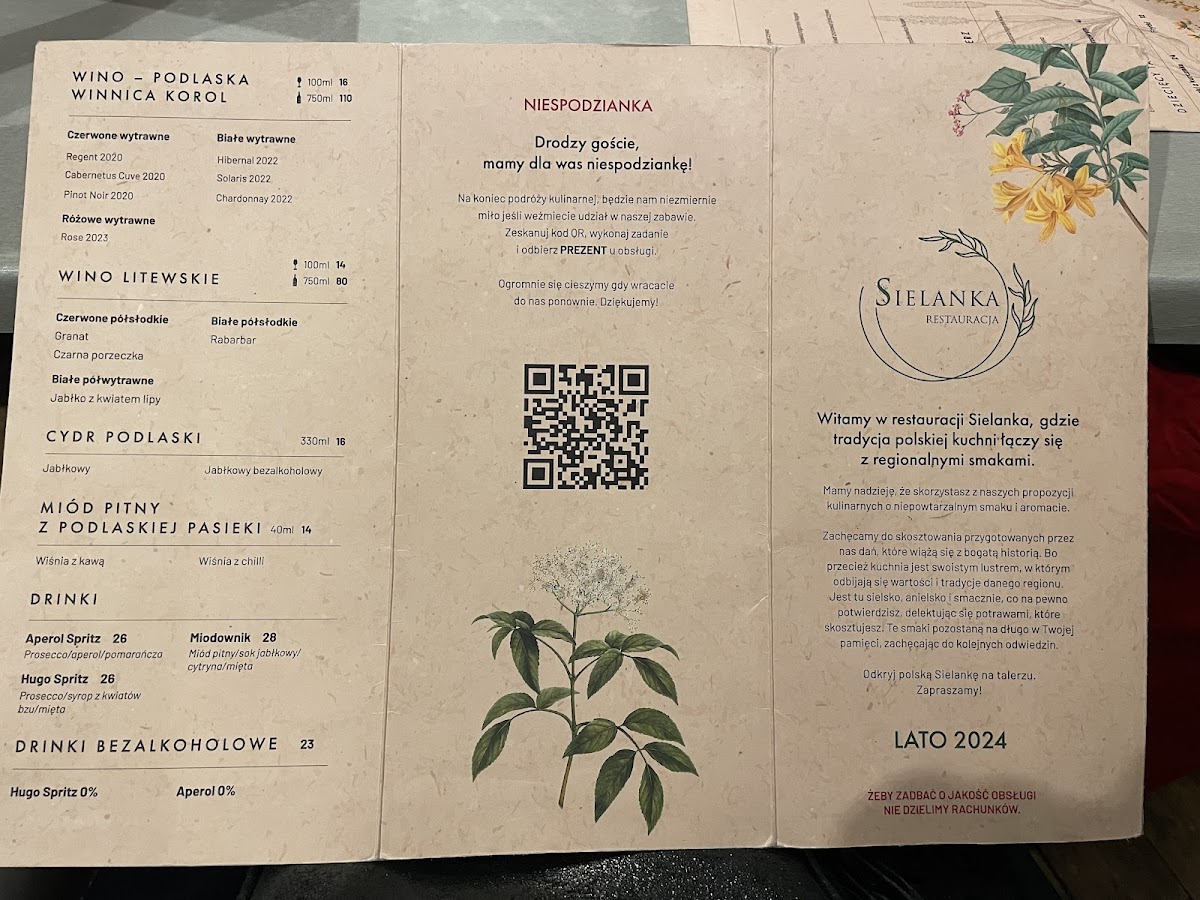 Menu Restauracja Sielanka-10